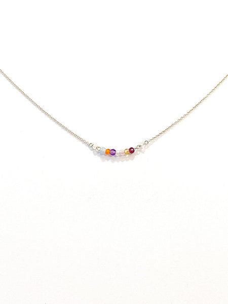 I Am Enough Necklace | Rainbow