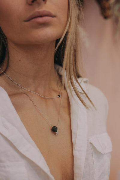 Cosmic Girl Necklace - black - The Wong Way