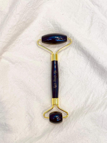 Crystal Facial Roller - Black Obsidian - The Wong Way