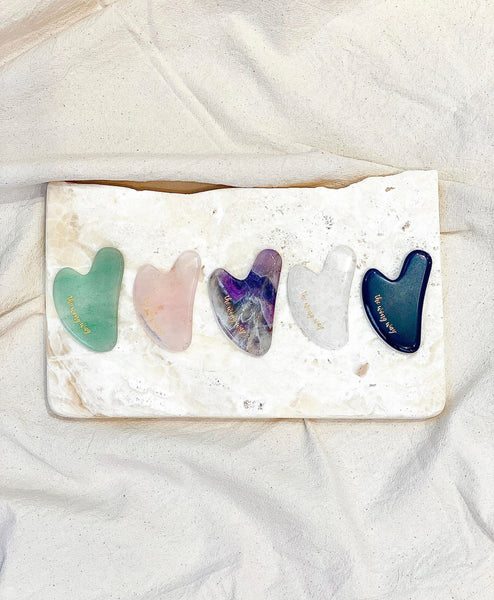 Crystal Gua Sha - Black Obsidian - The Wong Way