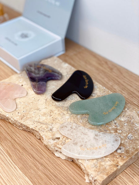 Crystal Gua Sha - Black Obsidian - The Wong Way