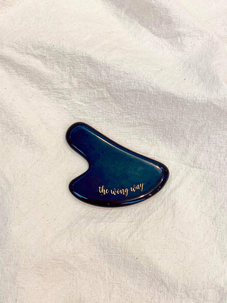 Crystal Gua Sha - Black Obsidian - The Wong Way