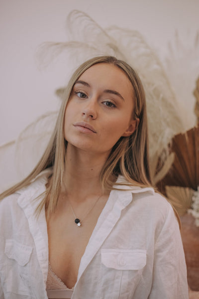 Evelyn Necklace - black - The Wong Way