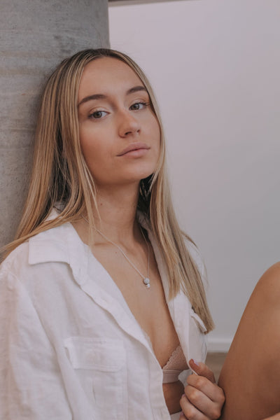 Evelyn Necklace - grey - The Wong Way