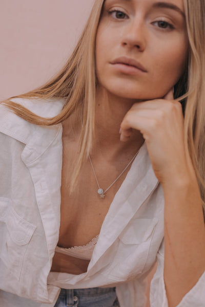 Evelyn Necklace - grey - The Wong Way