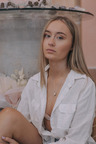 Evelyn Necklace - white - The Wong Way