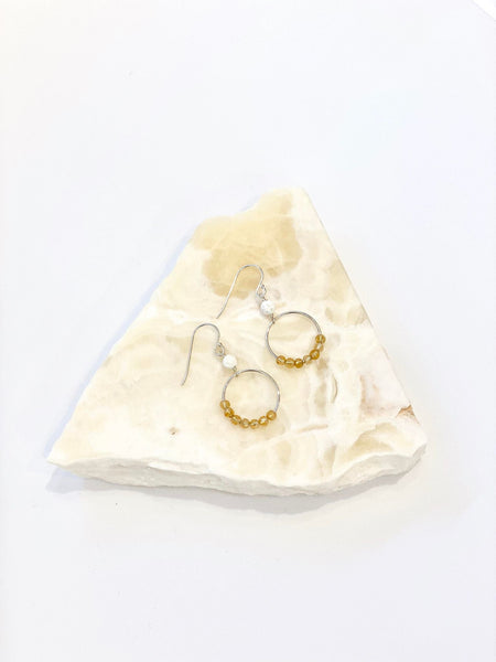 I Am Abundant Earrings | Citrine - The Wong Way