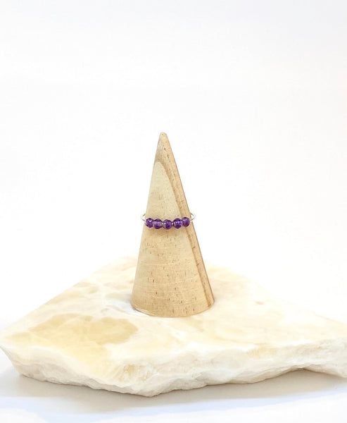 I Am Calm Ring | Amethyst - The Wong Way
