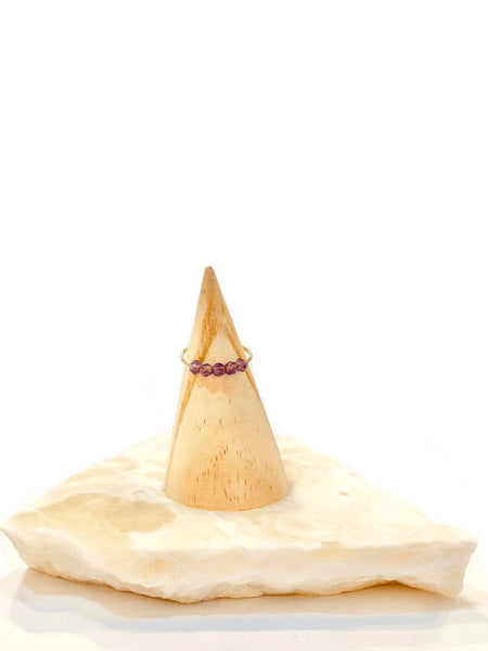 I Am Calm Ring | Amethyst - The Wong Way