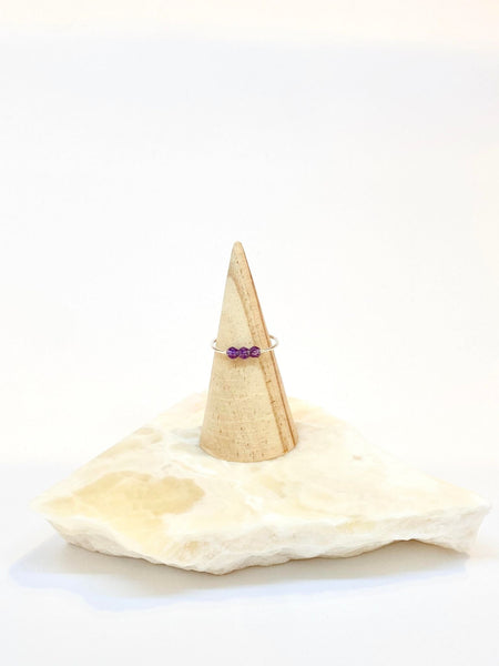 I Am Calm Ring | Amethyst - The Wong Way