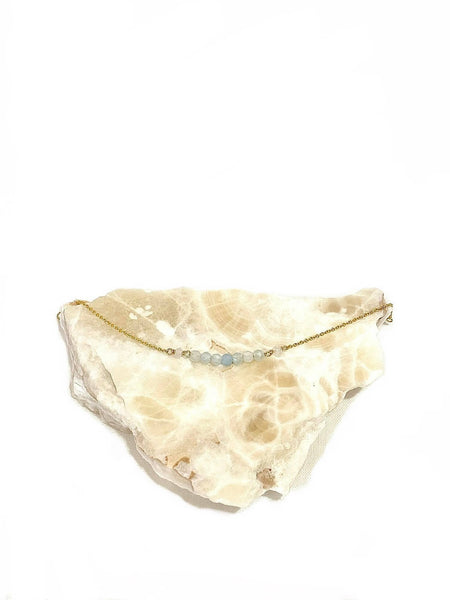 I Am Courageous Bracelet | Aquamarine - The Wong Way