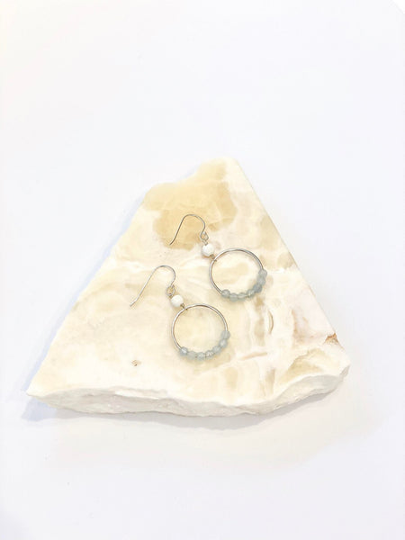 I Am Courageous Earrings | Aquamarine - The Wong Way