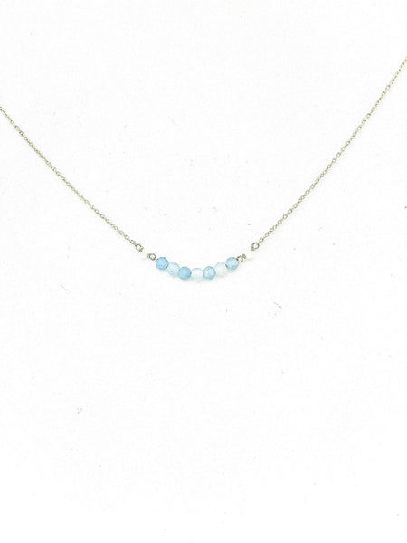 I Am Courageous Necklace | Aquamarine - The Wong Way