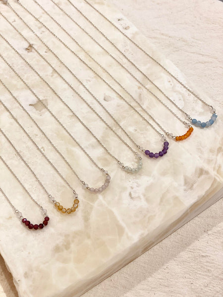 I Am Courageous Necklace | Aquamarine - The Wong Way