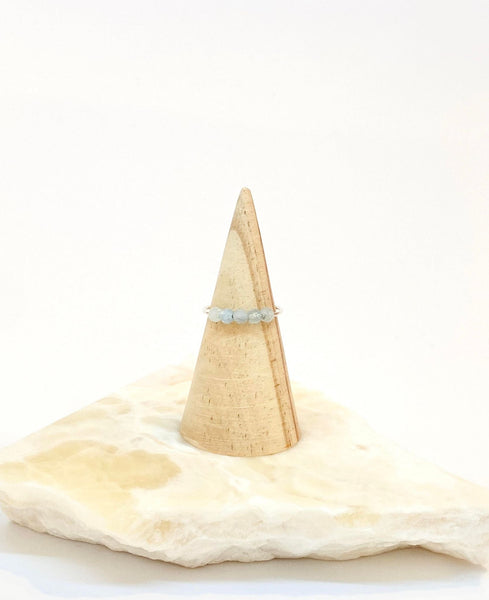 I Am Courageous Ring | Aquamarine - The Wong Way