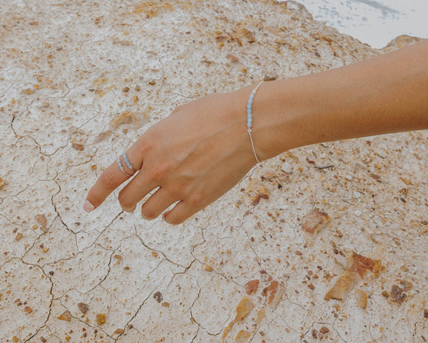 I Am Courageous Ring | Aquamarine - The Wong Way