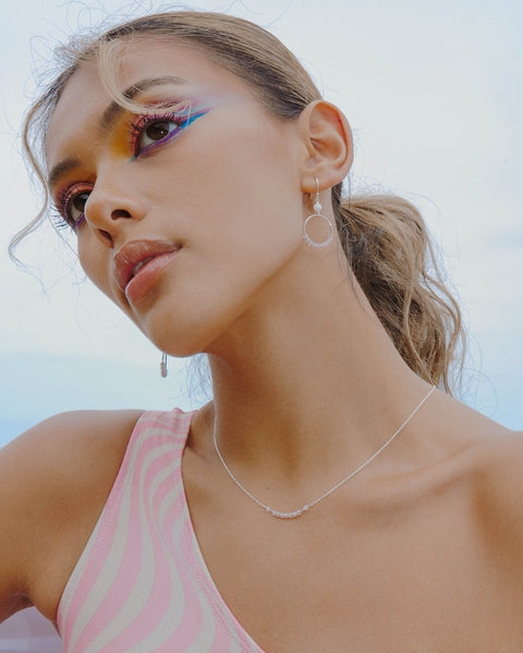 I Am Loved Earrings | Rose Quartz - The Wong Way