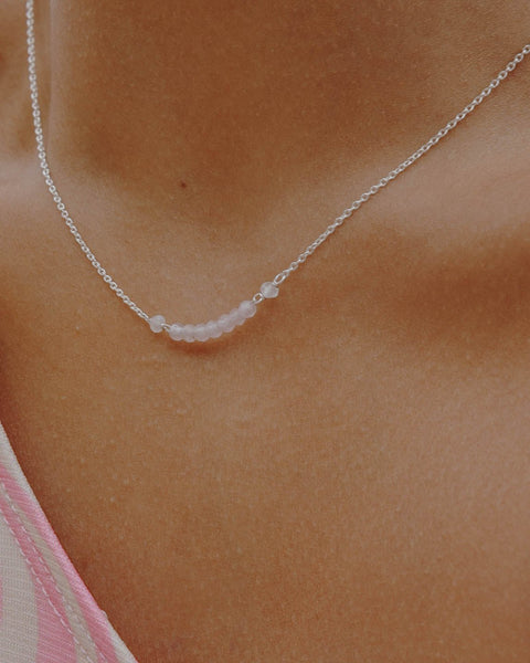 I Am Loved Necklace | Rose Quartz - The Wong Way