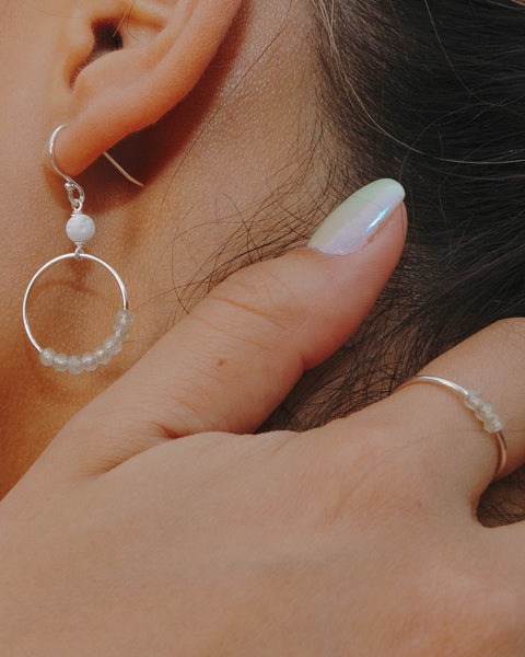 I Am Protected Earrings | Prehnite - The Wong Way