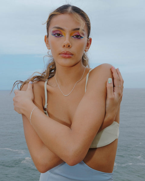 I Am Protected Earrings | Prehnite - The Wong Way