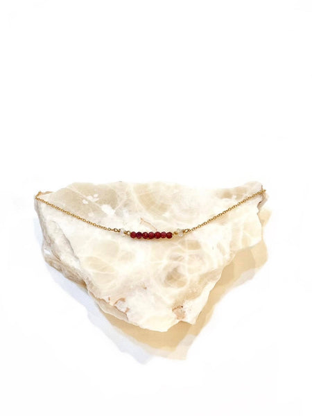 I Am Strong Bracelet | Garnet - The Wong Way