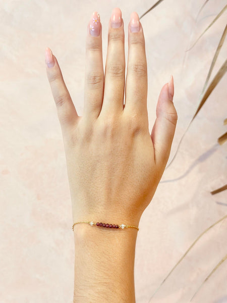 I Am Strong Bracelet | Garnet - The Wong Way