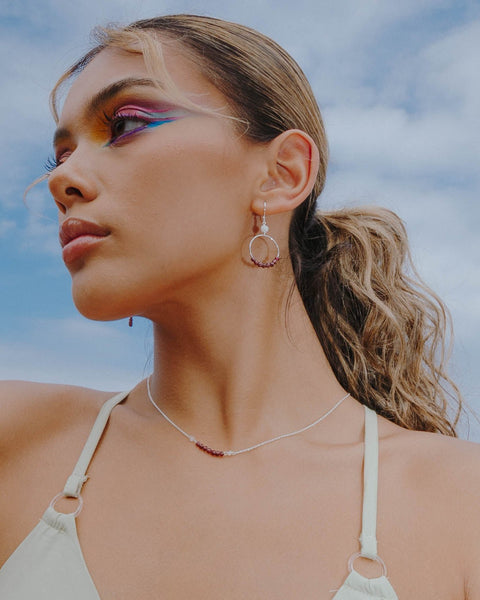 I Am Strong Necklace | Garnet - The Wong Way