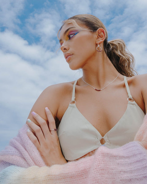 I Am Strong Necklace | Garnet - The Wong Way