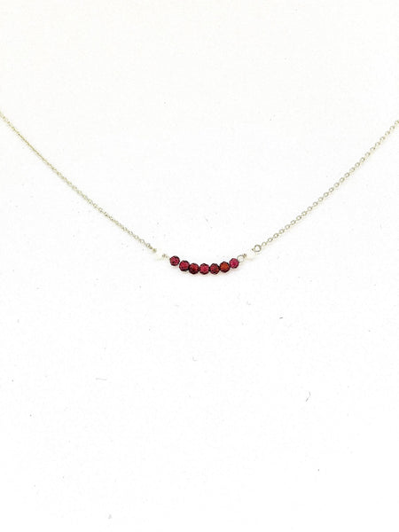 I Am Strong Necklace | Garnet - The Wong Way