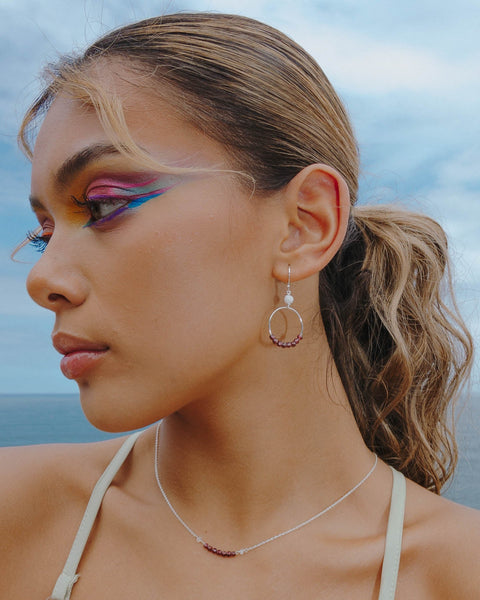 I Am Strong Necklace | Garnet - The Wong Way