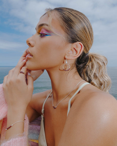 I Am Strong Ring | Garnet - The Wong Way