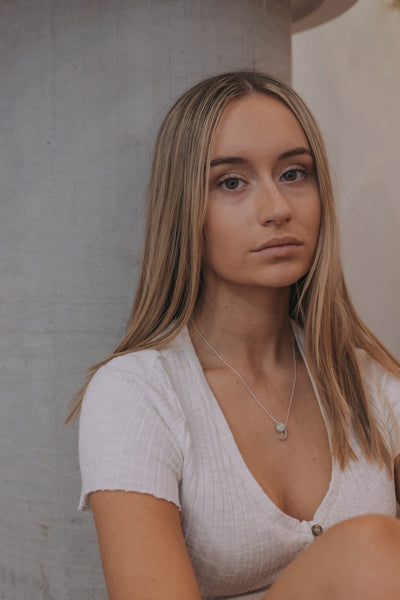 Lucy in the Sky Necklace - grey - The Wong Way