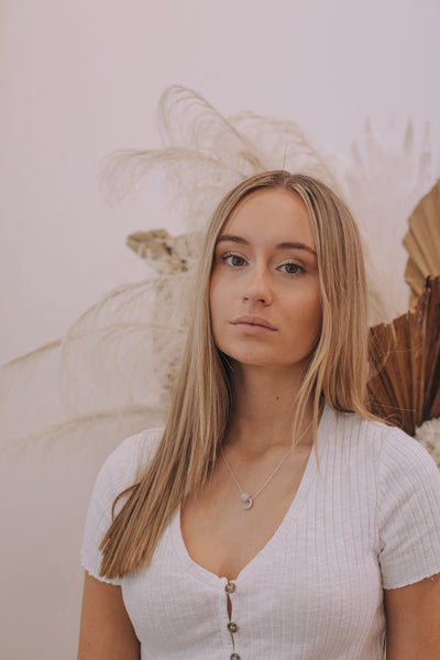 Lucy in the Sky Necklace - grey - The Wong Way