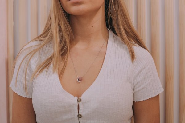 Lucy in the Sky Necklace - pink - The Wong Way