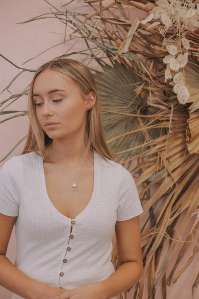 Lucy in the Sky Necklace - white - The Wong Way