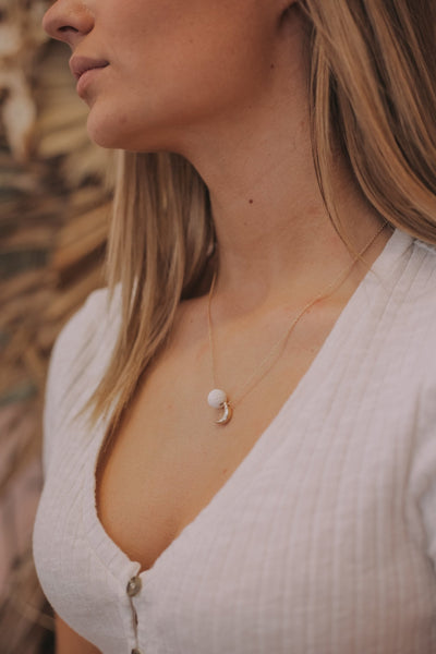 Lucy in the Sky Necklace - white - The Wong Way