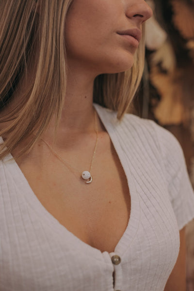 Lucy in the Sky Necklace - white - The Wong Way