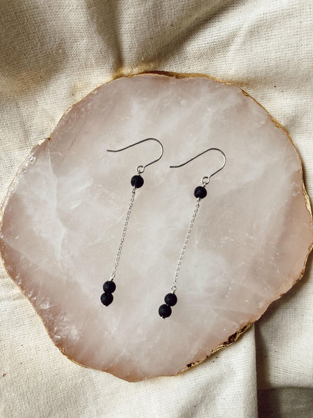 Mini Venus Earrings - black - The Wong Way