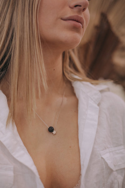 Evelyn Necklace - black - The Wong Way