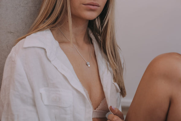 Evelyn Necklace - grey - The Wong Way