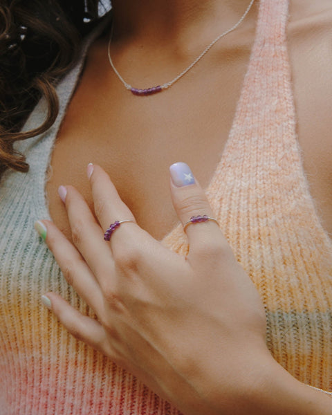 I Am Calm Necklace | Amethyst - The Wong Way