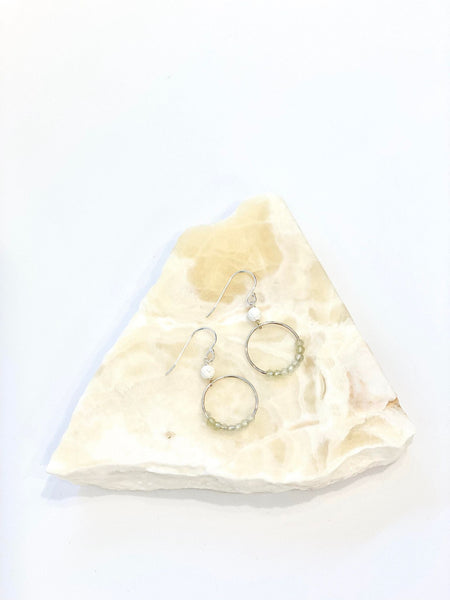 I Am Protected Earrings | Prehnite - The Wong Way